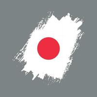 vetor de bandeira de textura grunge do japão vintage