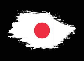 vetor de bandeira de respingo de japão de textura grunge profissional