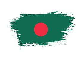 vetor de bandeira de bangladesh em forma de pincelada de tinta