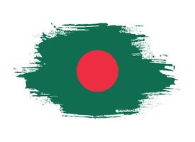 vetor de bandeira de bangladesh de efeito grunge colorido