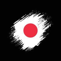 vetor de bandeira do japão grunge abstrato profissional