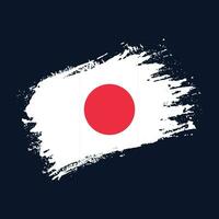 imagem vetorial de bandeira do japão pincelada grátis vetor