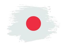 vetor de bandeira do japão desbotado de textura grunge