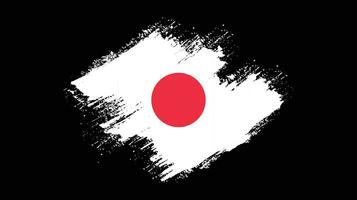 pincelada de tinta vetor de bandeira do japão