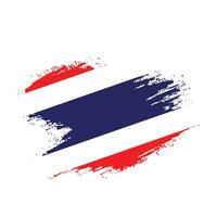 vetor de bandeira de textura profissional da tailândia