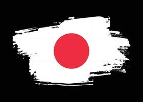 vetor de bandeira grunge do Japão em apuros