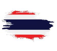 splash novo vetor de bandeira de textura grunge tailândia
