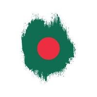 vetor de bandeira de bangladesh estilo sujo desbotado