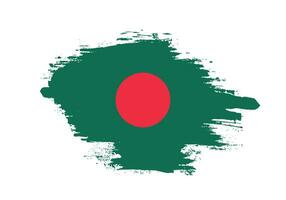 novo design de bandeira grunge de bangladesh vetor