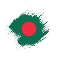 imagem vetorial de bandeira de bangladesh de pincelada gratuita vetor