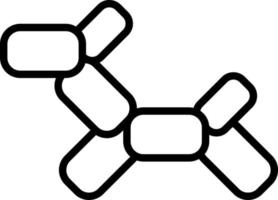 design de ícone de vetor de cachorro de balão