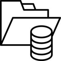 design de ícone de vetor de armazenamento
