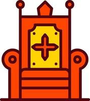 ícone do vetor do trono
