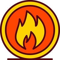 ícone de vetor de chama