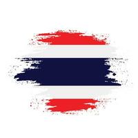 design de bandeira de tailândia abstrato colorido vetor