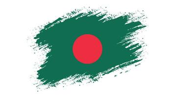 bandeira grunge de bangladesh vetor