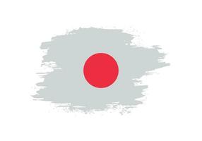 novo vetor de bandeira grunge do japão angustiado