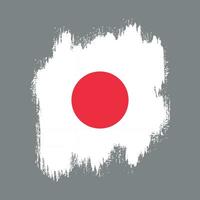 novo design de bandeira japonesa grunge vetor