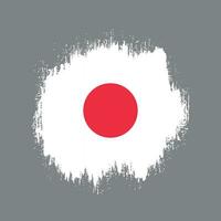 design de bandeira do japão efeito grunge vetor