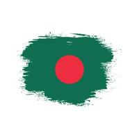 vetor de bandeira de bangladesh splatter pincelada