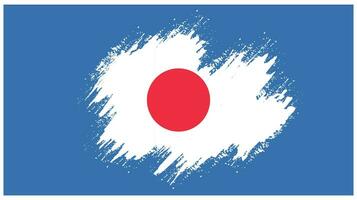 bandeira abstrata do japão grunge vetor