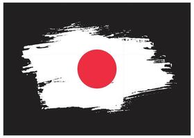 vetor de bandeira do japão grátis pincelada de tinta de tinta