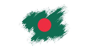 moldura de vetor de pincel grátis bandeira de bangladesh