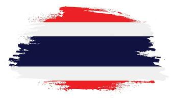 bandeira grunge da tailândia vetor