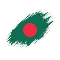 efeito de pincel vetor de bandeira de textura grunge de bangladesh