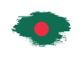 pincelada vetorial bandeira de bangladesh vetor