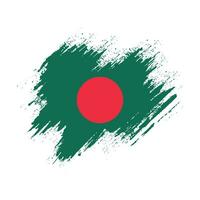 vetor abstrato da bandeira da textura do grunge de bangladesh