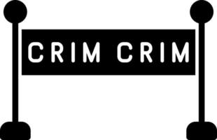 design de ícone de vetor de cena de crime