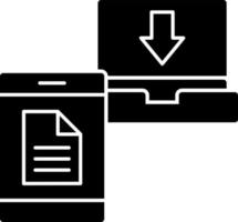 design de ícone de vetor de transferência de arquivo