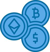 design de ícone de vetor de criptomoeda