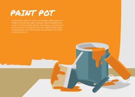 paint pot template free vector