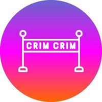 design de ícone de vetor de cena de crime