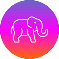 design de ícone de vetor de elefante