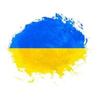fundo de bandeira da ucrânia aquarela pintada à mão vetor