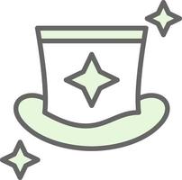 design de ícone de vetor de chapéu mágico