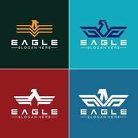 design de vetor de logotipo de águia, modelo de logotipo de falcão, ilustração de falcão