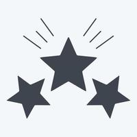 estrela de prêmio de ícone 2. relacionado ao símbolo de estrelas. estilo glifo. design simples editável. ilustração simples. ícones vetoriais simples vetor