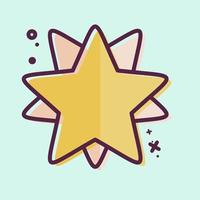 ícone 10 estrelas pontiagudas. relacionado ao símbolo de estrelas. estilo mbe. design simples editável. ilustração simples. ícones vetoriais simples vetor