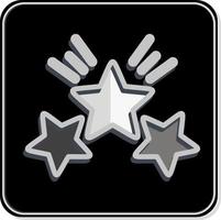 estrela de prêmio de ícone 2. relacionado ao símbolo de estrelas. estilo brilhante. design simples editável. ilustração simples. ícones vetoriais simples vetor