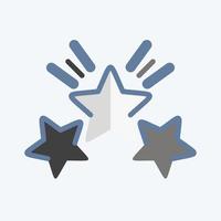 estrela de prêmio de ícone 2. relacionado ao símbolo de estrelas. estilo rabisco. design simples editável. ilustração simples. ícones vetoriais simples vetor