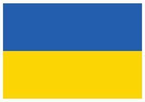 bandeira nacional da ucrânia - ícone de cor plana. vetor