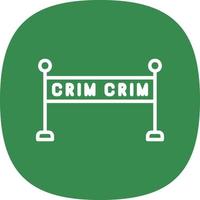 design de ícone de vetor de cena de crime