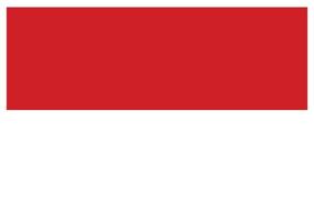 bandeira nacional da indonésia - ícone de cor plana. vetor