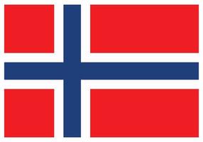 bandeira nacional da noruega - ícone de cor plana. vetor