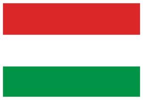 bandeira nacional da Hungria - ícone de cor plana. vetor