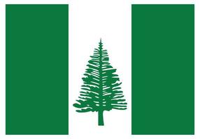 bandeira nacional da ilha norfolk - ícone de cor plana. vetor